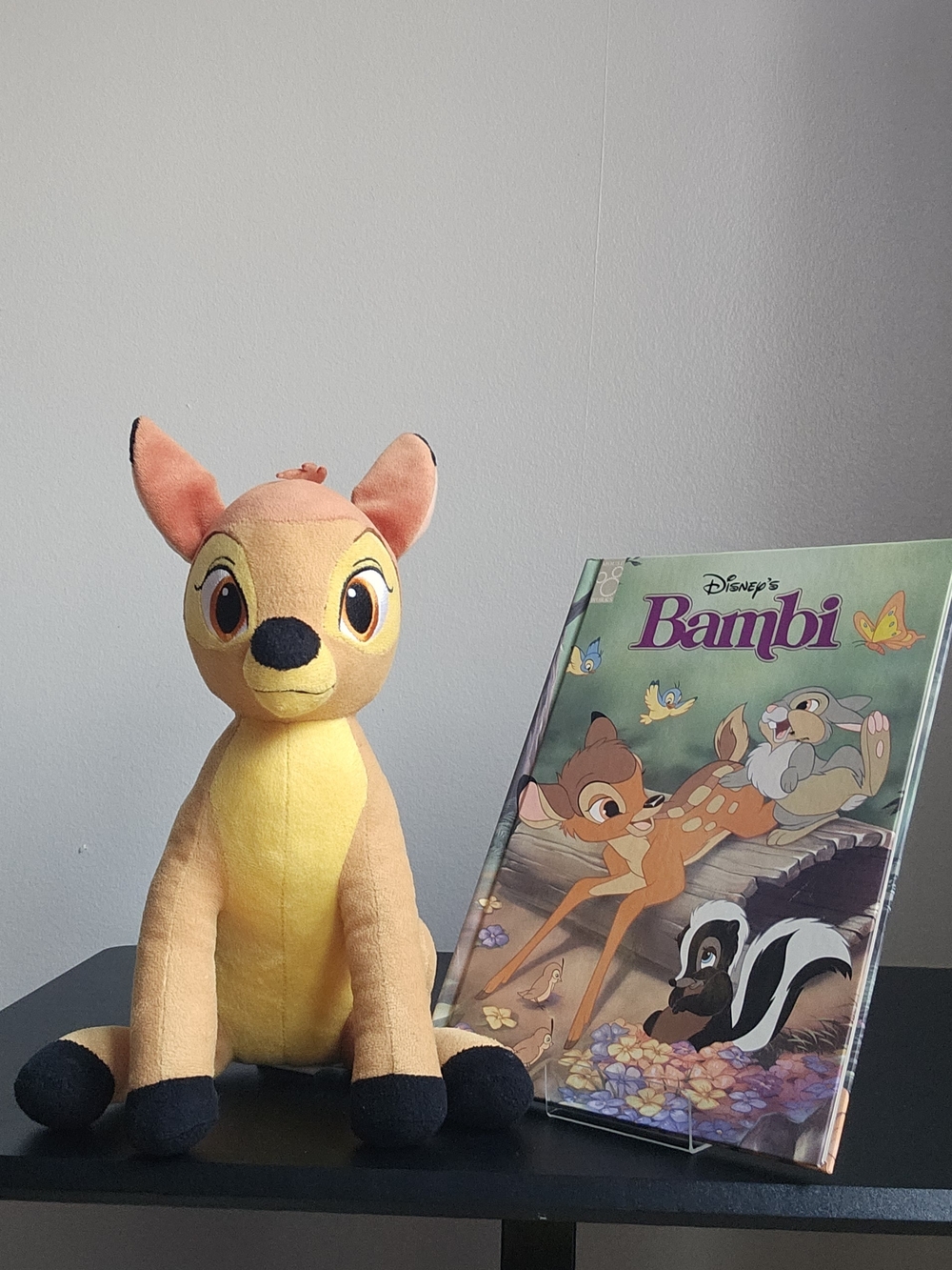 Disney Bambi Plush & Disney Bambi Book Bundle in Orange, Great Condition